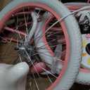 Glerc Maggie Grils Bike, 20 Inch Kids Bicycle for 7-13 Years Old Chlidren, Princess Styles Kids Bikes with Rack & Basket & Kickstand, Pink & White
