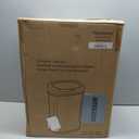 iTouchless SensorCan 50 Liter / 13 Gallon Kitchen Trash Can with Lid & Odor Filter  Motion Sensor Stainless Steel Garbage Bin for Home, Office, or Garage  Slim Oval Shape, Large Capacity Design (Light Silver, Black)