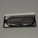 MZOO Luxury Sleep Mask for Back, Side Sleeper, Complete Light Blocking Sleeping Eye Mask Night Blindfold, 3D Zero Pressure & Spacious for Lash Extensions, Breathable Soft Eye Cover Flight Nap Travel (M-gray (Black Edge))