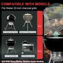 7435 7441 Grill Grate for Weber 22 Inch Kettle Charcoal Grill, 22" Cooking Grate for Weber Master Touch 22, Performer, Jumbo Joe Premium, Original Kettle Accessories, Stainless Steel Easy Clean