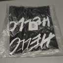 Hanes Women's Short Sleeve V-Neck Graphic T-Shirt (Black, S)