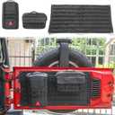 Voodonala for Jeep Tailgate Tool Kit Storage Bag Organizer Racks for 2007-2018 Jeep Wrangler JK JKU 2018-2025+ JL JLU 4xe, Canvas, 3PCS