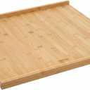 Large Bamboo Pastry Board 24 x 20 inch - Reversible Over the Counter Cutting Board with Lip for Bread, Rolling Dough and Pastries