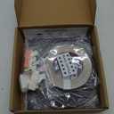 NeatiEase Magnetic Window Screen Size Up to 72 Inchx 48 Inch Max - DIY Screen Window with Full Frame Magnetic Strip Easy Installation (White)