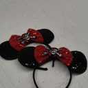 2pcs Pirate-Themed Headband Women Pirates Costume Accessories (Red&black)