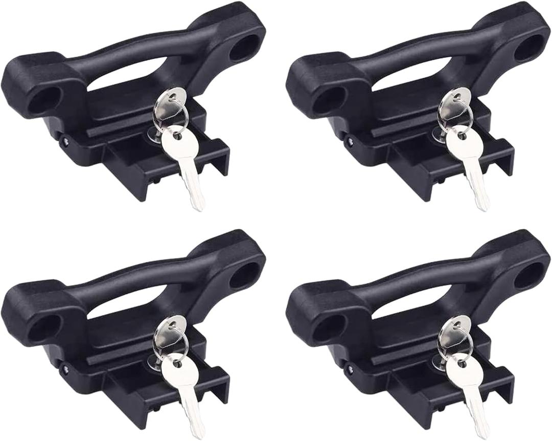 Mokort 4Pcs Foldable Truck Bed Tie Down Anchors Boxlink Cleats Compatible with Ford F150 F250 F350 & Raptor 2015-2024 2025
