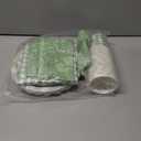 175Pcs Gingham Party Supplies for 25 Guests Scalloped Plates and Napkins set Green and White Paper Plates Disposable Plaid Cocktail Napkin Checkered Dinner Party Set Cutlery for Baby Shower Wedding