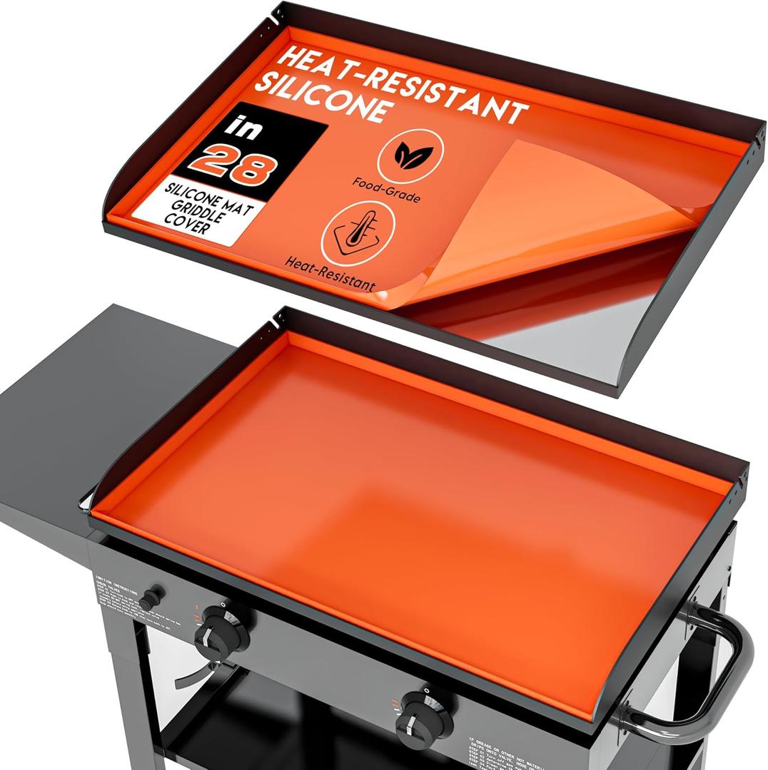 Alawooder Silicone Griddle Mat for Blackstone Griddle 28 Inch - Food Grade Silicone Griddle Cover for Blackstone Flat Top Grill, 28" Thickened Buddy Mat Grilling Accessory for Black Stone Protection