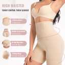 Tummy Control Shapewear for Women Seamless High Waist Shaper Shorts Butt Lifting Thighs Slimmer for Under Dress (Beige, XXL)