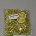 30 Pieces Plastic Simulation Lemon Slices Artificial Fruit Mini Small Model Party Kitchen Wedding Decoration Slices Decorative Fake Fruit (Yellow)