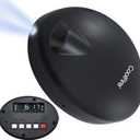 CoolFire  Super Loud Dual Alarm Clock with Bed Shaker, Auto Set, Vibrating Alarm Clock for Heavy Sleepers, Under Pillow, Cordless Rechargeable, Hearing Impaired, Auto DST, LCD Backlight Silver