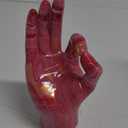 OEIPSMK OK hand gesture statue statue, blue finger gesture statue, blue home decor, modern decorations for shelf, office, dining table center, bedroom and room decor aesthetics