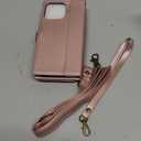 MInCYB for iPhone 13 Wallet Case with Card Holder (12 Card Slots) - PU Leather Case for Women & Men, Wireless Charging, Detachable Magnetic, Crossbody Strap, Shockproof Protective Phone Cover. Pink