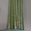 6 Pack 10 Inch Sage-Green Spiral Taper Candles for Christmas and Spring Home Decoration, Unscented Dripless Twisted Candlesticks for Dinner St. Patrick's Day Earth Day and Garden Parties