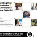 30dB Noise Cancelling Ear Plugs for Sleeping - Reusable Silicone Earplugs for Adults & Kids, Soft Ear Protection for Snoring, Concerts, Lawn Mowing, Travel & Work (6 Ear Tips with Case, Violet) (Medium)