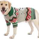 Small Dog Sweater for Male Female - Warm Halloween Autumn Knit Sweaters With Long Legs for Yorkie Chihuahua (XX-Large, Brown)