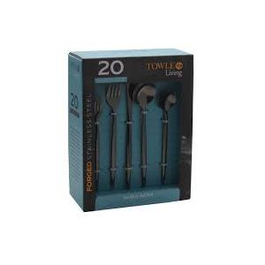 Towle Living Black Shea 20Pc Set