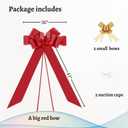 Big Car Bow - 30 Inch Giant Red Bow for Cars, Large Presents, Christmas, Birthdays, Graduations, Wedding, Anniversary, Party and Any Occasion (1 Pack)