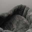 Cute Cat Beds for Indoor Cats, Striped Small Donut Dog Bed for Puppy and Kitten, Anti-Slip Bottom, Grey