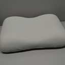 C CUSHION LAB Deep Sleep Pillow, Patented Ergonomic Contour Design for Side & Back Sleepers, Orthopedic Cervical Shape Gently Cradles Head & Provides Neck Support & Shoulder Pain Relief - Calm Grey