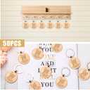 Fumete 50 Pcs Employee Appreciation Inspirational Keychain Customer Service Week 2025 Thank You Gift for Teacher Coworker (Team Style)