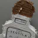 White Tequila Bottle Piñata Tequila Pinata with Bat Blindfold for Adult Party Decorations Cinco De Mayo Fiesta Mexican Carnivals Birthday Anniversary Party Supplies