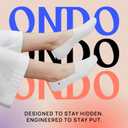 ONDO Organic No Show Cotton Socks Invisible, Non-Slip, Soft Comfortable Toe Men & Women 4-Pack (Black, Large)