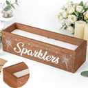 Wedding Sparklers Holder Wedding Sparkler Box for Anniversary Bridal Shower Party Supplies, Excluded Sparklers, 13 x 3.5 x 3.5 Inches