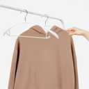 Nature Smile Non Slip PVC Coating Sweater Hangers,Dress Suit Coat Hangers,Wide Shoulder Bump Free Golf T Shirts Clothes Hangers (White Color 10 Pack)