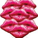 KatchOn, Red Lip Balloons - 30 Inch, Pack of 8 | Kiss Balloons for Anniversary Party Decorations | Lips Foil Balloons for Bachelorette Party Decorations, Night Party Decorations Valentines Decor