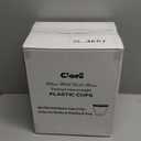 Ciaell 300PCS Gold Plastic Cups  9Oz Heavy Duty Plastic Cups  Gold Rimmed Disposable Cup  Disposable Clear Wine Cup with Gold Rim for Party & Wedding