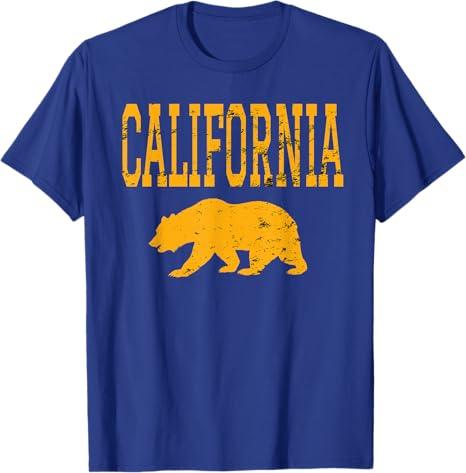 Distressed California Golden Bear T-Shirt Large