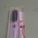 Go Brush Pro, Gobrush Pro 2025 Portable Straightener Brush, Cordless Hair Straightener Brush for Short Hair, 3 Adjustable Temperature, LED Display, Fast Heating Hairs Comb for Women Travel (Purple)