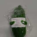 Get Well Soon Pickle, Green Funny Positive Cucumber with Card Woolen Yarn Gifts for Family & Friends After Surgery Knitted Emotional Crochet Doll Healing Gift for Encouragement Support