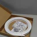 Flexible Bendable Ceiling Curtain Track, 9.8ft (3m) Curved, PVC, Metal, Plastic & Stainless Steel, White, Ceiling Mounted