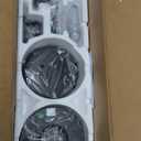 ZMISHIBO 72 Inch Ceiling Fan No Light, Large Ceiling Fan with Remote, Quiet DC Motor, and 6 Speeds, Indoor/Outdoor Industrial Ceiling Fans 8 Aluminum Blades for Patio, Garage, Shop,Oil-bronze