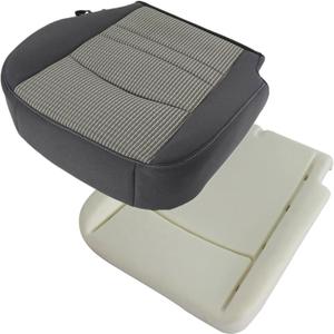 NLQR Front Driver Side Bottom Replacement Cloth Seat Cover & Foam Cushion Compatible with Dodge Ram 1500 2500 3500 4500 5500 SLT 2009 2010 2011 2012