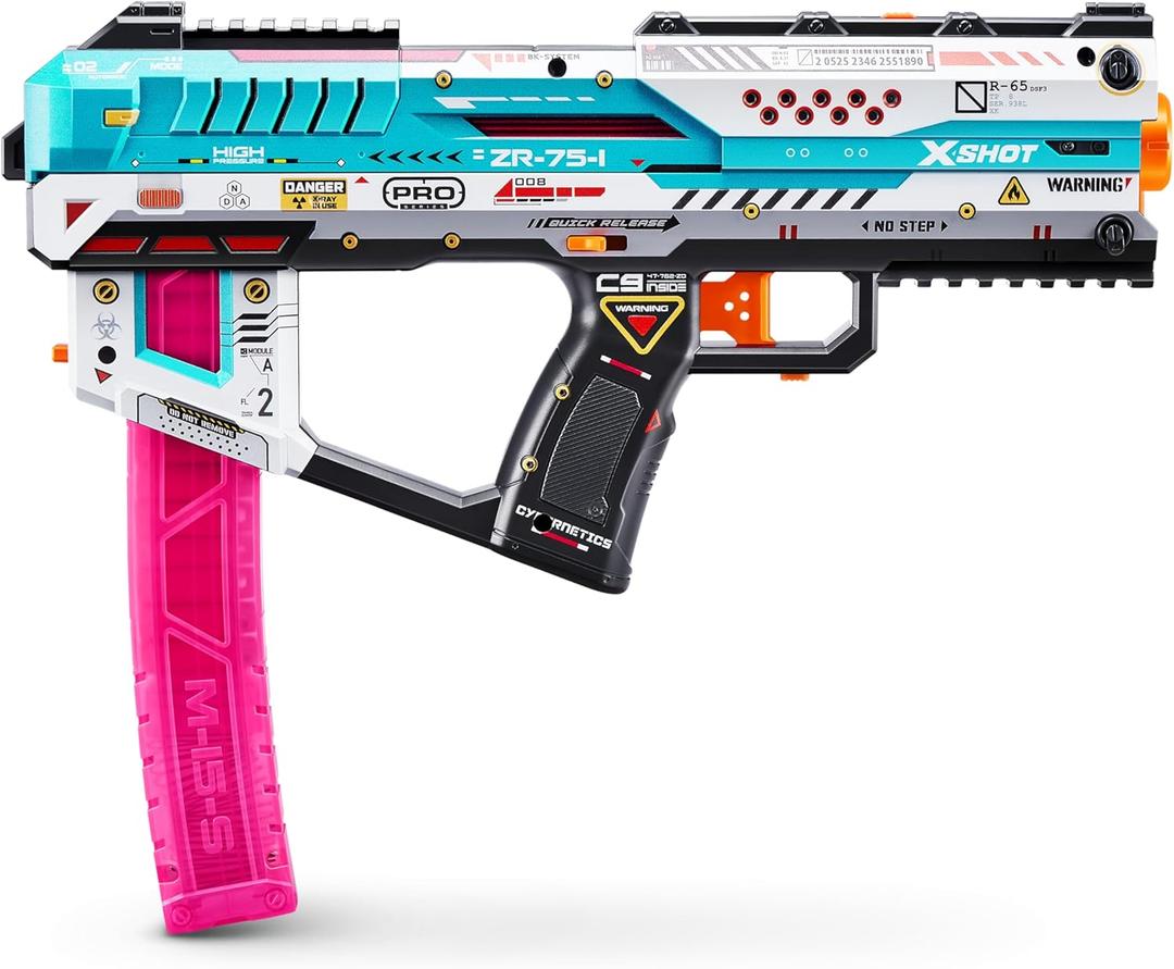 XSHOT Skins Pro Series Fury-X (40 Darts) Outdoor Foam Blaster by ZURU for Ages 14+, Air Pocket Technology Darts, Outdoor Toy for Boys and Girls, Teens and Adults