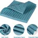 vfaejll 6 Pack Waffle Weave Dish Cloths, 13x13 Inch 100% Cotton Kitchen Towels for Washing Dishes - Super Absorbent, Quick Drying Dish Rags (Mixed Colors)