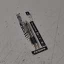 Zebra Pen F-301 Retractable Ballpoint Pen, Stainless Steel Barrel, Bold Point, 1.6mm, Black Ink, 2-Pack