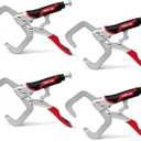 6-Inch 4 Pack C-Clamp Locking Pliers, Heavy Duty welding vise grip clamps for Industrial, DIY, Home