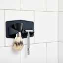 TOOLETRIES The Maverick Silicone Razor & Brush Holder Holder - The Best Safety Razor Stand. This Will Prolong The Life of Your Shaving Brush - Charcoal