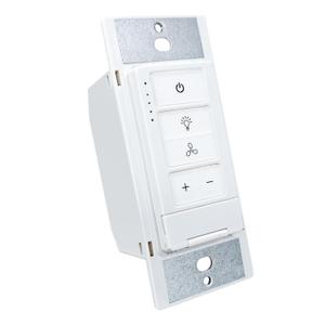 Universal Ceiling Fan Control and Dimmer Light Switch, 4-Speed Wall Control,Single Pole Fan & Light Switch Combo,Safety and Fire Protection