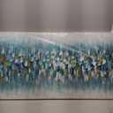 AMEI Art,24x60Inch Large Hand Painted Abstract Textured Gold Blue Artwork Acrylic Paintings Multicolor Wall Art Stretched and Framed Ready to Hang