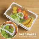 Fridge Organizer with Handle, Clear Refrigerator Organizers and Storage with Lid & Drain Trays, Large Capacity Fruit and Vegetable Storage BPA-Free for Fruits, Vegetables, Drinks