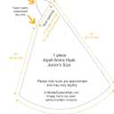 Aiyah Hijab Scarf Big Girls/Kids Pre-teen Headscarf one piece Junior Muslim Amira with Rhinestones (Navy Blue)