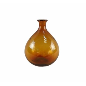 10 Inch Glass Transparent Vase Orange Nordic Flower Bottles for Wedding Living Room Home Decoration