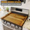 SpaceAid Noodle Board Stove Kitchen Cover with Handles, Top Covers for Gas Burners and Electric Stove, Oven Decor Accessories Wood Tray for Countertop, Natural Acacia,  29.5"W x 22"D x 2.1"H