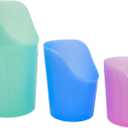 TalkTools CutOut Nosey Cups - Drinking Glass for Stable & Fixed Position, Special Drinking Cups, Therapy Training Cups, Motor and Coordination Support (All 3 Sizes (Pink, Blue & Green))