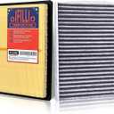 OIFILLIO Engine Cabin Air Filter Kit for Crosstrek (2018-2024), Outback (2020-2025), Ascent, Impreza (2017-2025), Legacy (2020-2025), Replaces OEM 16546AA150, 72880FL00A